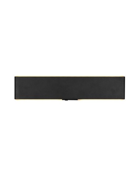 Aplique LED de pared CONCHITA rectangular 32cm 3W 300lm, 2700 - 6500K IP20 Negro