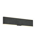 Aplique LED de pared CONCHITA rectangular 32cm 3W 300lm, 2700 - 6500K IP20 Negro