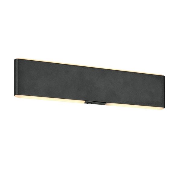 Aplique LED de pared CONCHITA rectangular 32cm 3W 300lm, 2700 - 6500K IP20 Negro