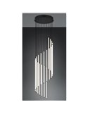 Lámpara de techo LED BAXTER con luces colgantes 70W 8300lm, 2300+3000+4000K IP20 Negro