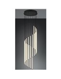 Lámpara de techo LED BAXTER con luces colgantes 70W 8300lm, 2300+3000+4000K IP20 Negro
