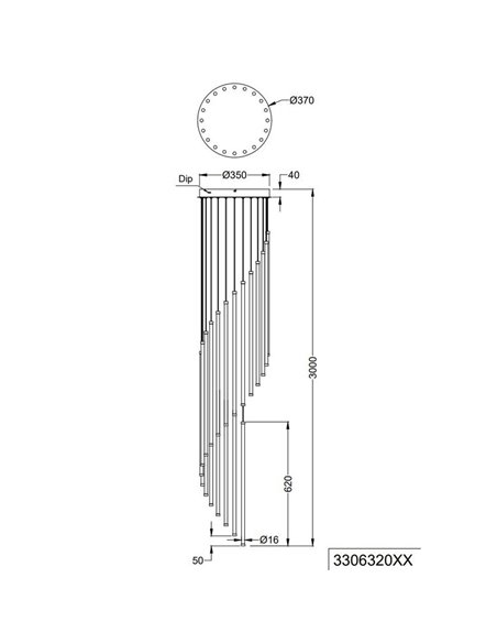 Luminária de teto LED BAXTER 70W 8300lm, 2300+3000+4000K IP20 branca