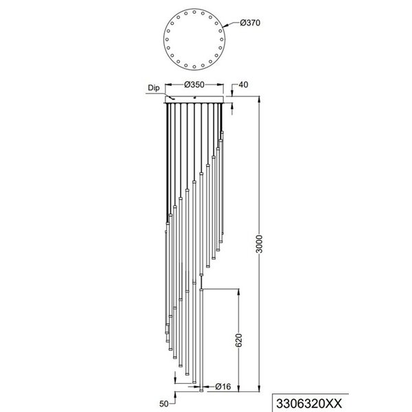 Plafonnier LED BAXTER 70 W 8 300 lm, 2 300 + 3 000 + 4 000 K, IP20, blanc