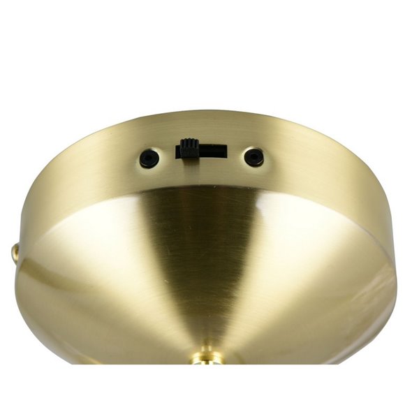 Plafonnier LED suspendu MELITA 6 W 600 lm, 2 300 + 3 000 + 4 000 K IP20 Doré