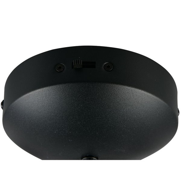 Lámpara de techo colgante LED 1 luz MELITA 6W 600lm, 2300+3000+4000K IP20 Negro