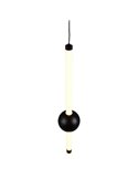 Lámpara de techo colgante LED 1 luz MELITA 6W 600lm, 2300+3000+4000K IP20 Negro