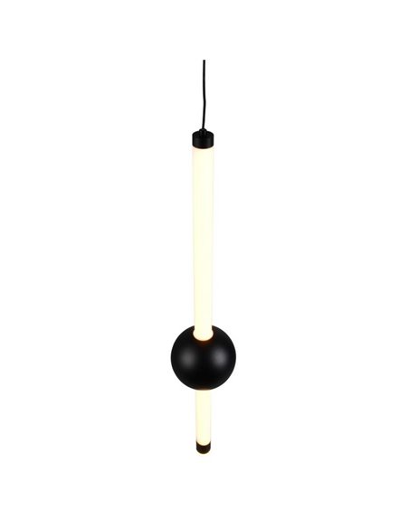 Lámpara de techo colgante LED 1 luz MELITA 6W 600lm, 2300+3000+4000K IP20 Negro
