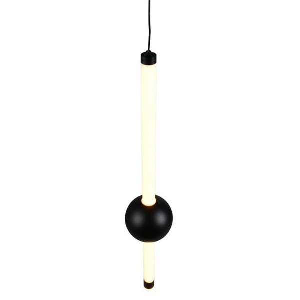 Lámpara de techo colgante LED 1 luz MELITA 6W 600lm, 2300+3000+4000K IP20 Negro