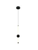 Lámpara de techo colgante LED 1 luz MELITA 6W 600lm, 2300+3000+4000K IP20 Negro