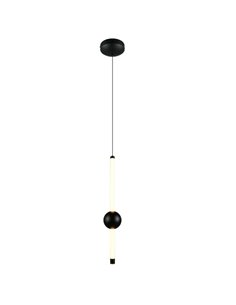 Lámpara de techo colgante LED 1 luz MELITA 6W 600lm, 2300+3000+4000K IP20 Negro