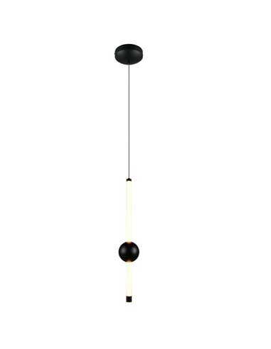 Lámpara de techo colgante LED 1 luz MELITA 6W 600lm, 2300+3000+4000K IP20 Negro