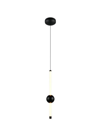 Lámpara de techo colgante LED 1 luz MELITA 6W 600lm, 2300+3000+4000K IP20 Negro