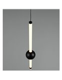 Lámpara de techo colgante LED 1 luz MELITA 6W 600lm, 2300+3000+4000K IP20 Negro