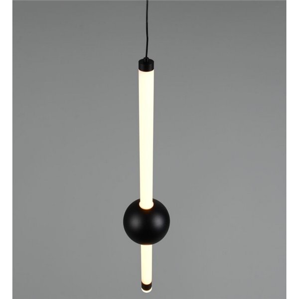 Lámpara de techo colgante LED 1 luz MELITA 6W 600lm, 2300+3000+4000K IP20 Negro
