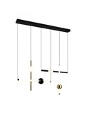 Lámpara te techo LED MELITA varias luces 21W 2500lm, 2300+3000+4000K IP20 Negro