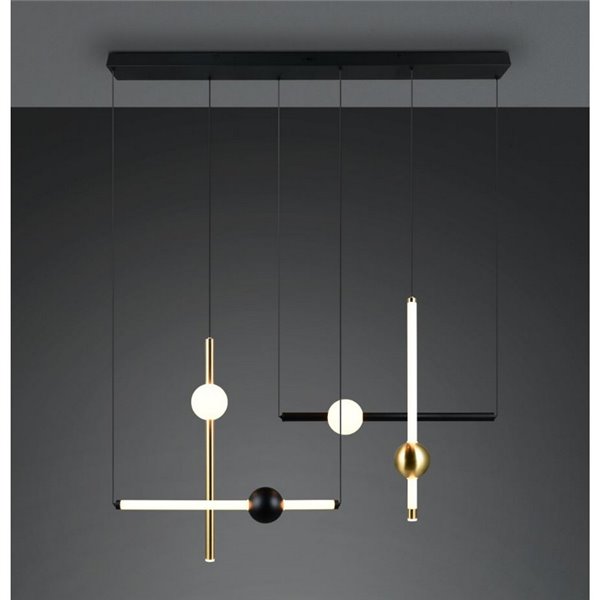 Lámpara te techo LED MELITA varias luces 21W 2500lm, 2300+3000+4000K IP20 Negro