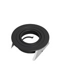 Aro empotrable de techo negro BÁSICO GU10, Ø95mm, corte 80mm