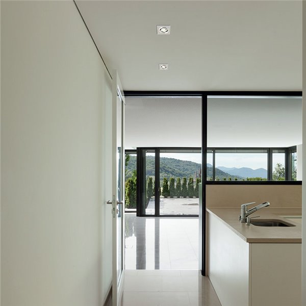 Anneau d'encastrement de plafond BASIC GU10 blanc, Ø95 mm, découpe 80 mm