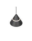 Lámpara de techo LED ROMEO 1 luz, altura regulable, 7W 700lm, 2300+3000+4000K IP20 Negro