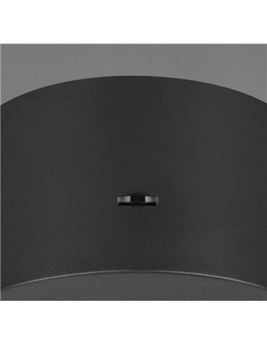 Lámpara de techo LED ROMEO 1 luz, altura regulable, 7W 700lm, 2300+3000+4000K IP20 Negro