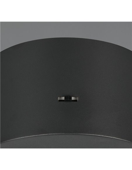 Lámpara de techo LED ROMEO 1 luz, altura regulable, 7W 700lm, 2300+3000+4000K IP20 Negro