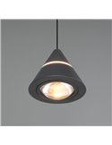 Lámpara de techo LED ROMEO 1 luz, altura regulable, 7W 700lm, 2300+3000+4000K IP20 Negro