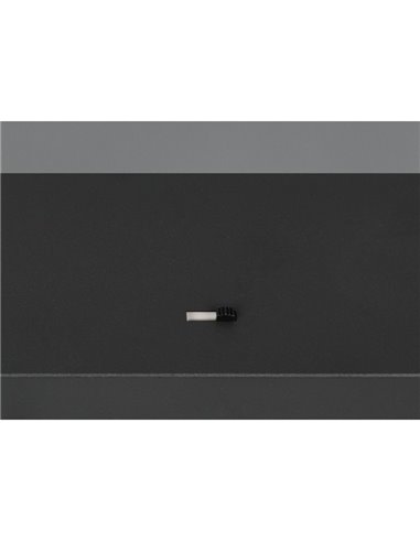 Luminária de teto LED ROMEO de 3 luzes, 21W 2100lm, DIP SWITCH 2300+3000+4000K IP20 Preto