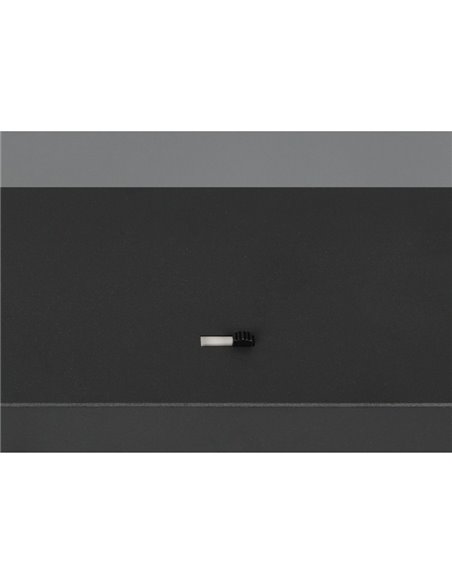 Lámpara de techo 3 luces LED ROMEO, 21W 2100lm, DIP SWITCH 2300+3000+4000K IP20 Negro