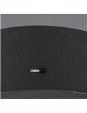 Lámpara colgante con 5 luces LED ROMEO 35W 3500lm DIP SWITCH 2300+3000+4000K IP20 Negro