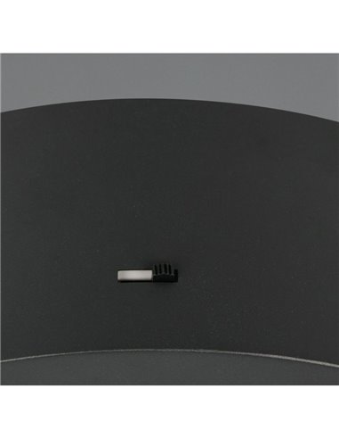 Lámpara colgante con 5 luces LED ROMEO 35W 3500lm DIP SWITCH 2300+3000+4000K IP20 Negro