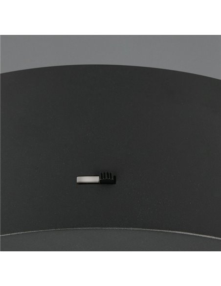 Lámpara colgante con 5 luces LED ROMEO 35W 3500lm DIP SWITCH 2300+3000+4000K IP20 Negro