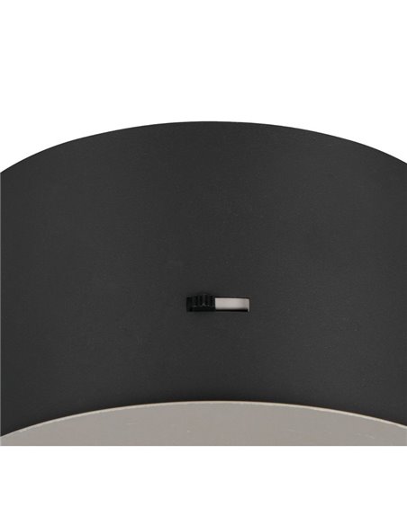 Plafonnier LED ROMEO, 1 lumière, hauteur réglable, 7 W, 700 lm, 2 300 + 3 000 + 4 000 K, IP20, gris