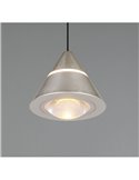 Lámpara de techo LED ROMEO 1 luz, altura regulable, 7W 700lm, 2300+3000+4000K IP20 Gris