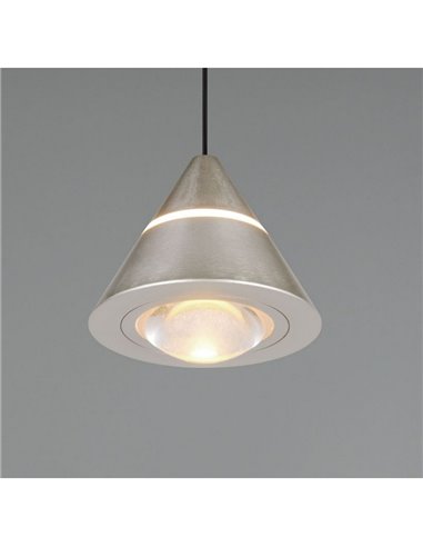 Lámpara de techo LED ROMEO 1 luz, altura regulable, 7W 700lm, 2300+3000+4000K IP20 Gris