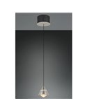 Lámpara de techo LED ROMEO 1 luz, altura regulable, 7W 700lm, 2300+3000+4000K IP20 Gris