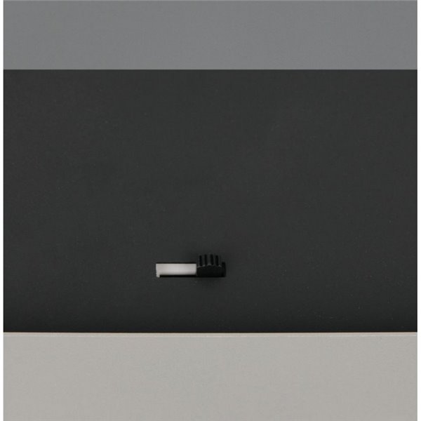 Lámpara de techo 3 luces LED ROMEO, 21W 2100lm, DIP SWITCH 2300+3000+4000K IP20 Gris