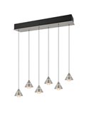 Lámpara de techo LED ROMEO 6 luces, 42W 4200lm DIP SWITCH 2300+3000+4000K IP20 Gris