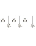 Lámpara de techo LED ROMEO 6 luces, 42W 4200lm DIP SWITCH 2300+3000+4000K IP20 Gris