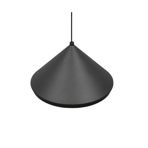 Lámpara de techo LED LAGUNA, 1 luz Ø18cm altura regulable, 5W 500lm, 2300+3000+4000K IP20 Negro