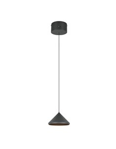 Lámpara de techo LED LAGUNA, 1 luz Ø18cm altura regulable, 5W 500lm, 2300+3000+4000K IP20 Negro