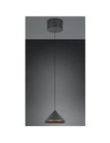 Lámpara de techo LED LAGUNA, 1 luz Ø18cm altura regulable, 5W 500lm, 2300+3000+4000K IP20 Negro