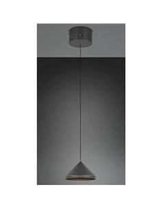 Lámpara de techo LED LAGUNA, 1 luz Ø18cm altura regulable, 5W 500lm, 2300+3000+4000K IP20 Negro 2