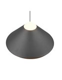 Lámpara de techo LED LAGUNA, 1 luz Ø30cm altura regulable, 14W 1200lm, 2300+3000+4000K IP20 Negro