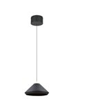Plafonnier LED LAGUNA, 1 lumière, Ø30cm, hauteur réglable, 14W, 1200lm, 2300+3000+4000K, IP20, Noir