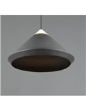 Lámpara de techo LED LAGUNA, 1 luz Ø30cm altura regulable, 14W 1200lm, 2300+3000+4000K IP20 Negro