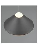 Lámpara de techo LED LAGUNA, 1 luz Ø30cm altura regulable, 14W 1200lm, 2300+3000+4000K IP20 Negro