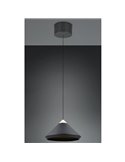 Lámpara de techo LED LAGUNA, 1 luz Ø30cm altura regulable, 14W 1200lm, 2300+3000+4000K IP20 Negro