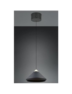 Lámpara de techo LED LAGUNA, 1 luz Ø30cm altura regulable, 14W 1200lm, 2300+3000+4000K IP20 Negro 2