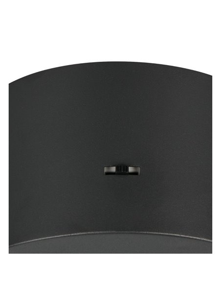 Lámpara de techo LED LAGUNA, 1 luz Ø30cm altura regulable, 14W 1200lm, 2300+3000+4000K IP20 Negro