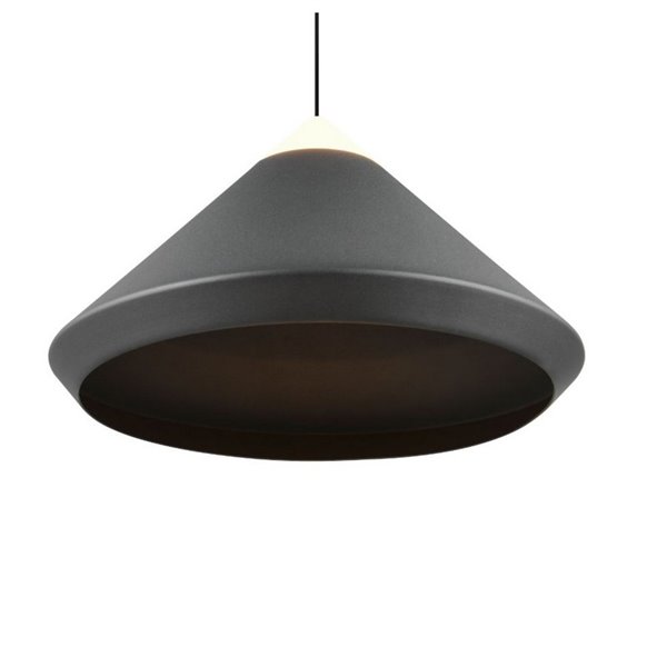 Lámpara de techo LED LAGUNA, 1 luz Ø30cm altura regulable, 14W 1200lm, 2300+3000+4000K IP20 Negro